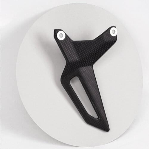 Carbon Fiber Heel Guard Rearset Plate Foot Peg Protector for Ducati PANIGALE V2 899 959 1199 1299