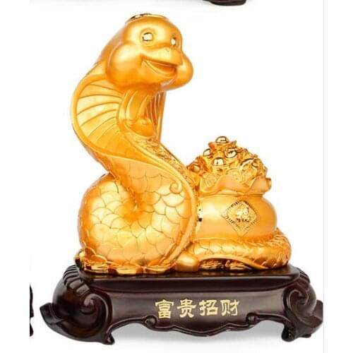 Golden pig wealth Large home decor horse sheep monkey chicken dog pig crafts decoration fortune gold Animal home decoration