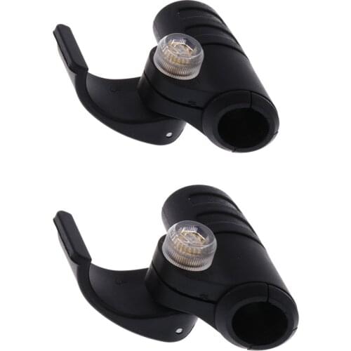 1 Pair 45mm Plastic Walking Pole Quick Flip Lock Fit for 16mm and 18mm Hiking Cane Trekking Stick for Hiking Walking