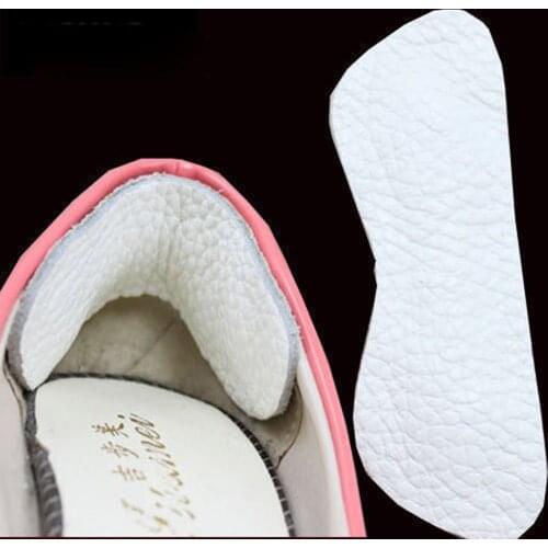 1 Pair Suede Heel Grips Shoe Boot Pad Protectors Comfort Liners Extra White