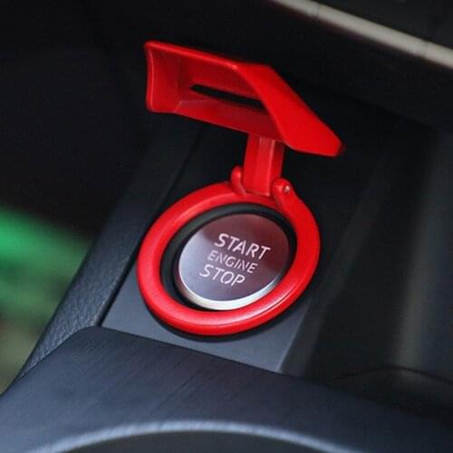 1Pcs Car One-key Start Metal Sticker Decorative Engine Start Stop Button Cover Ring Ignition Button Trim Push Button Switch