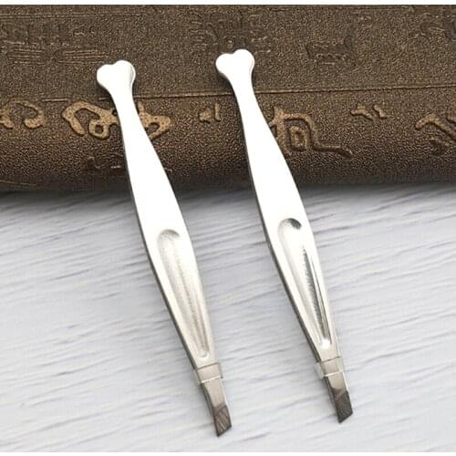 1Pcs Tweezers Makeup Tool Pinset Professional Stainless Steel Hair Removal Clip Eyebrow Face Hair Remover