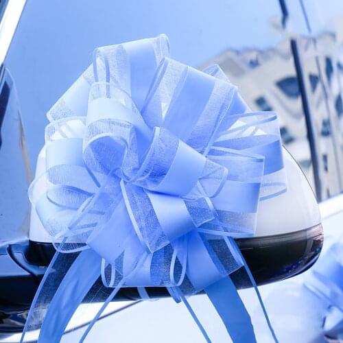 10pcs Extra Large Bow Cars Door Handle Diy Baby Shower Birthday Christmas Mariage Pull Bows Church Wedding Home Party Decoration