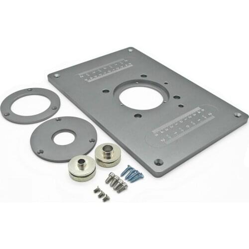 85x85mm Electric Wood Milling Trimming Machine Flip Plate Guide Table Router Table Insert Plate For Woodworking Work Bench