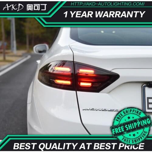 AKD Car Styling for Ford Mondeo Tail Lights 2013-2019 LED Fusion Tail Lamp LED DRL Dynami Signal Brake Reverse auto Accessories
