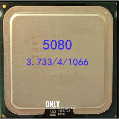 Free shipping 5080 SL968 HH80555KH1094M 1066 MHz 3.73 GHz LGA 771 CPU Processor