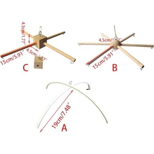 Wood Baby Mobile Hanger Baby Crib Mobile Hanger Frame Mobile DIY