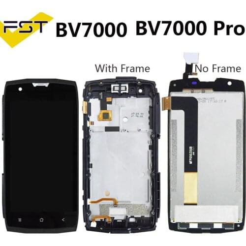 100% Tested Display Lcd with Touch Screen For Blackview BV7000/BV7000 Pro Lcd With Frame Assembly Replacement lcd sensor
