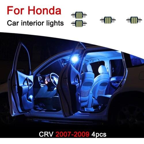 For Honda CR-V 2007-2009 Car LED Bulbs Interior lights Licence plate lights Rear Dome light Car interior lights Accessories