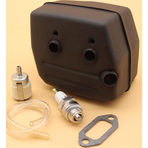 Exhaust Muffler Silencer Silent Block /Fuel Line Filter For HUSQVARNA 61 268 268XP 272 272XP 268K Jonsered 625 630 670 Chainsaw