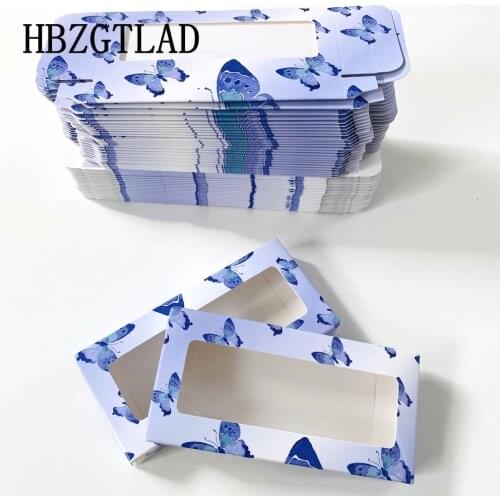 NEW 25mm 3D Mink Lashes Rectangle Cardboard Box False Eyelashes Packaging Box without Logo Cosmetic Empty Eyelash Packaging Box