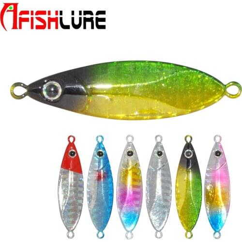 LI01 Metal Jig 50mm 13.5g Bass Fishing Lures Metal Fishing Jig Slow Sinking Fishing Lure