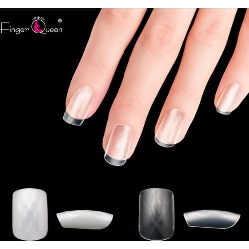 Nail tips 500 pcs full cover Square Matte False Nails Suitable for professional salon or home use Ballet Designs nail tips