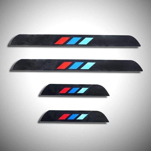 For BMW 3 series 2006-2013 E92 E93 318i 320i 325i 328i 330i 335i 320d 325d 4D M Carbon Fiber Door Sill Cover Sticker