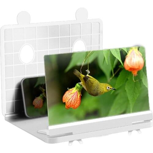 Desktop Phone Holder Stand Universal Mobile Phone Screen Magnifier 3D Enlarger Magnifying Video Amplifier Projector Bracket 2021