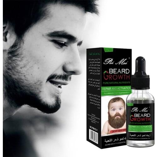 30ml Natural Men Beard Hair Growth Oil Conditioner Care Essential Oil Mustache Grow Serum Eyebrow Aftershave