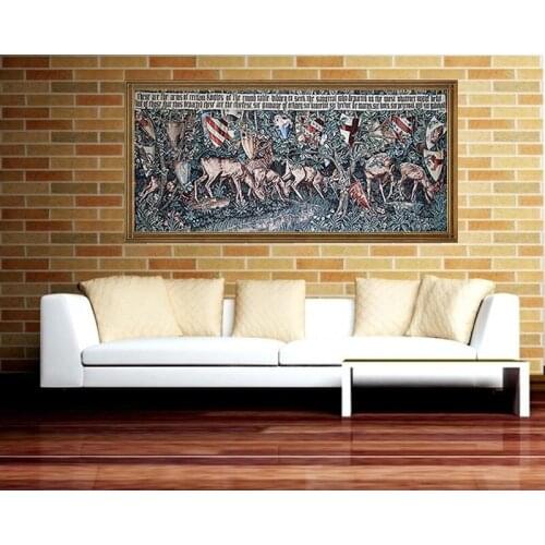 New arrival 100% cotton Jaquard Tapestry decorative painting fashion sangreal series shield decorative your rooms elegant