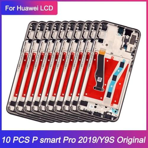 10 Pcs/lot Original Display For Huawei P Smart Pro / Y9S LCD STK-L21 Touch Screen Digitizer Assembly Replacement With Frame
