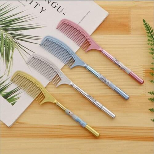 1/2/5/10/15/20 Pcs Comb Shaped Ballpoint Pen , Student Writing Office Stationery , Wedding Office Gift
