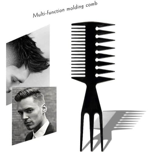 Wide Teeth Hairbrush Fork Combs Men Beard Hairdressing Brush Barber Shop Styling Tool Salon Accessory Afro Hairstyle
