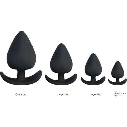 Silicone posterior 4-pieces set anchor fist anal butt plug