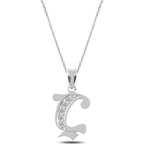 Silverlina Silver-O-Letter Ghost Pendant