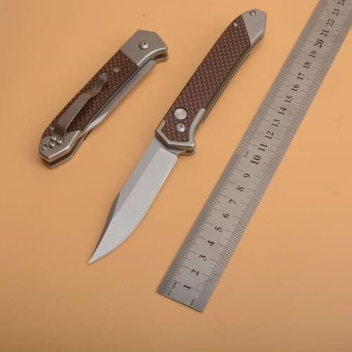 Hysenss Outdoor Thomas Pocket Camping Hiking Hunting Flipper Tactical Folding Knife 8Cr13 Blade Carbon Fiber Handle Edc Tool