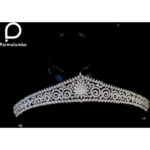 Wedding Tiaras Zircon Princess Headdress Bridal Crown Crystal Hair Accessories Ladies Dress Hair Jewelry PH0019