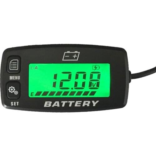 Lead Acid Storage Battery GEL LiFeO4 AGM Voltmeter Battery Indicator BI008 FOR Motorcycle ATV Tractor Trolling Motor Car