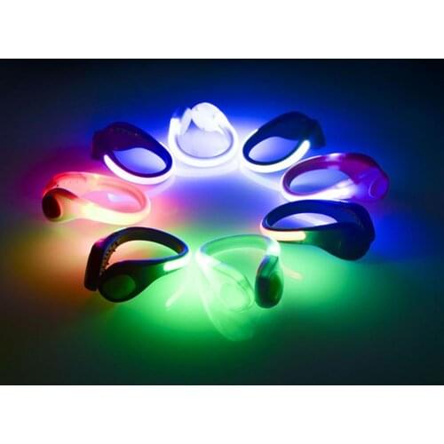 Outdoor Luminous Lights Shoes Clip Sports Safety Reflective Light Warning Lamps Night Cycling Running Bicycle LED Walking Light