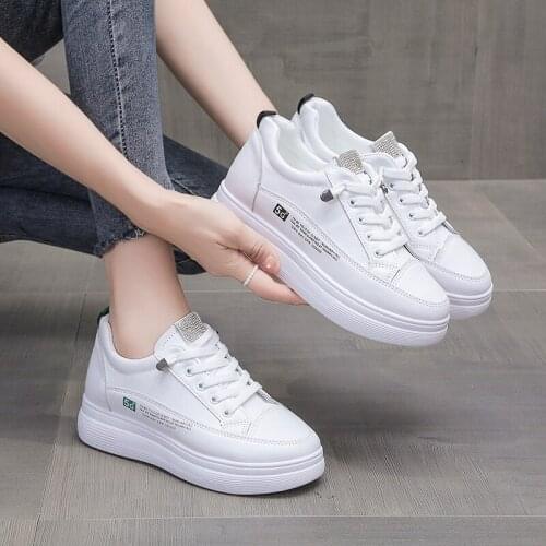 Women Sneakers Fashion Shoes Spring Trend Casual Flats Sneakers Female New Fashion Comfort White Vulcanized Platform Shoes