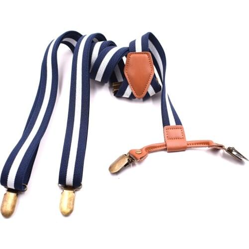 JIERKU Suspenders Ladys Braces 4 Clips Suspensorio Tirantes Suspenders Mans BraceFashion Trousers Strap Girls Suspenders