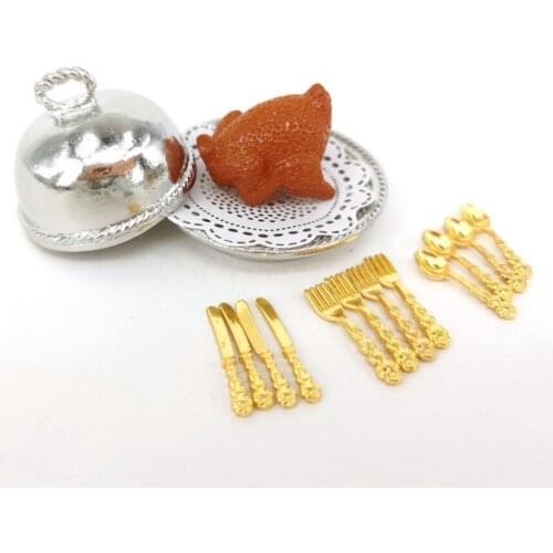 1/12 Doll House Miniature Mini Food Simulation Turkey Model Pretend Play Life Scene Kitchen Play Christmas Decoration Toys
