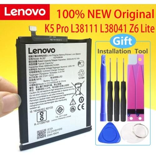 100% Original Lenovo K5 Pro L38041 / Z6 Lite 6.3 L38111 4050mAh BL297 Battery NEW Produce In Stock