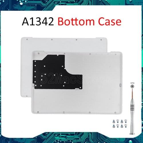100% Genuine New A1342 White Lower Bottom Case Cover for Apple MacBook A1342 13" Unibody 604-1033 2009 2010 MC207 MC516 LL/A