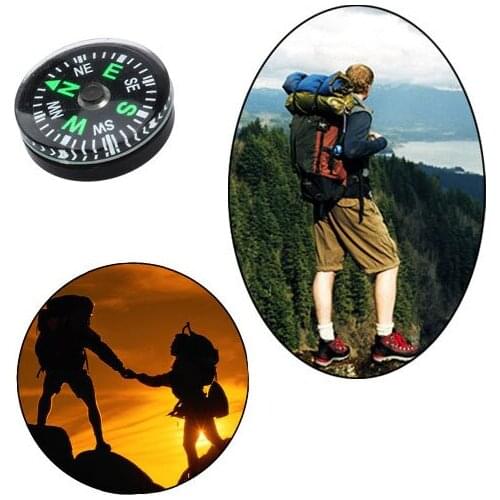 12Pcs 20mm Mini Compass Precise Plastic Pocket Button Compass for Hiking Camping Outdoor Survival Compass Hunting Emergency Tool