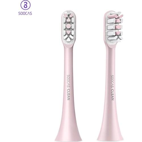 Soocas x3 2PCS Soocare Replacement Electric Toothbrush Head For SOOCAS Xiaomi Mi SOOCARE X3 Brush Head Replacement Pink