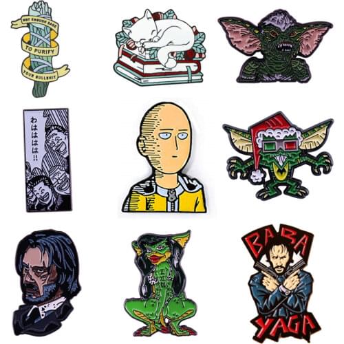 BG263 Dongmanli Movie Enamel Pin Cartoon Brooch Badge Jewelry Shirts Backpack Bags Accessories kids gift