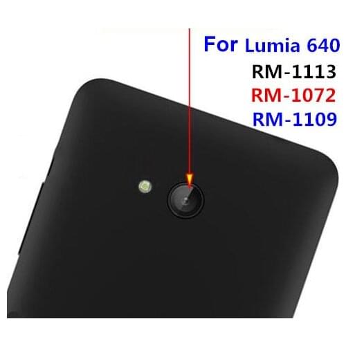 New Ymitn Housing Back Camera glass Lens Cover with adhesive replacement For Nokia lumia 640 ,Free Shipping