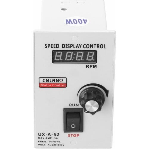 Digital Display Speed Controller UX-A-52 400W AC 220V Motor Speed Pinpoint Regulator Controller Forward & Backward 50/60hz