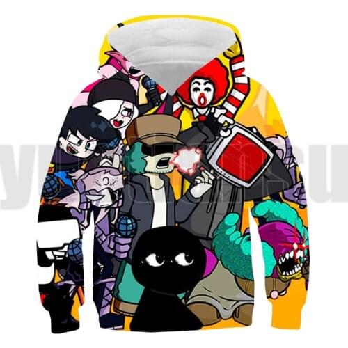 Friday Night Funkin Hoodie Video Game Clothes Kids Plus Size 3D Sweatshirt Long Sleeve Children Tracksuit Harajuku Street wear