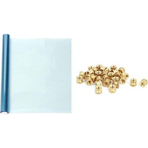 Photosensitive Dry Film for PCB Circuit Photoresist Sheets with 20Pc M2x3mmx3.2mm Female Threaded Knurled Embedded Nuts