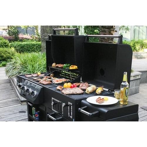 Infrared Gas Grill Outside Garden Barbecue Oven Thickening Infrared Grills Vertical Gas Griddles Large Family Villas