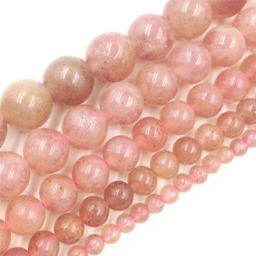 LNRRABC New ! Top Qaulity Diy Fashion Crystal Round Stone Beads Pink for Jewelry Accessories 4MM 6MM 10MM 12MM