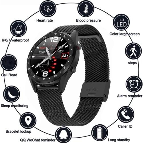 Fashion L7 Smart Watch New Heart Rate Blood Pressure Monitor Multifunction Wristband Waterproof Information Sharing Wristwatch