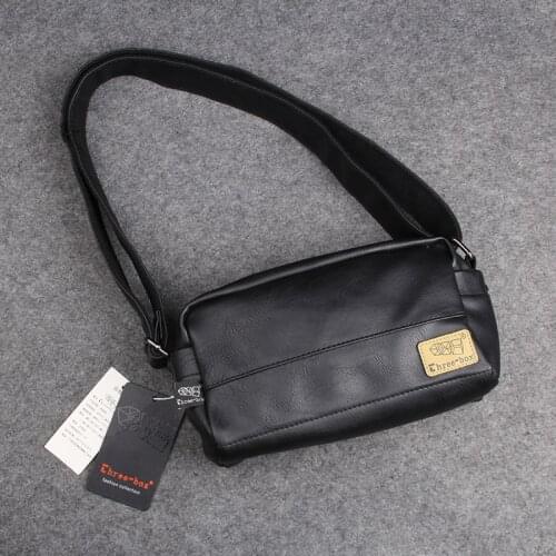 Mens Bag Shoulder Messenger Bag Mens Casual Soft Leather Messenger Bag Cross Section Tide Brand Fashion Sports Bag Trend