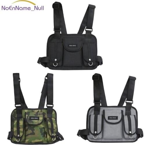Men Tactical Chest Rig Waist Bag Hip Hop Street Wear Shoulder Bag JUL29