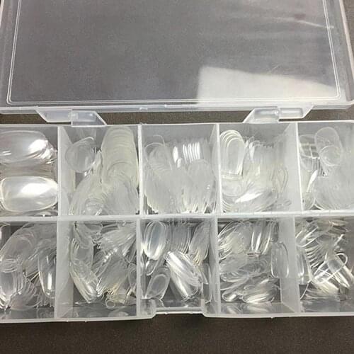 500pcs Fake Nails Transparent False French Nail Tips Artificial Acrylic Ballerina Coffin Manicure Design Set DIY Tool