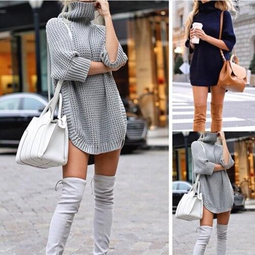 2021 autumn and winter turtleneck sweater womens womens casual sweater knit sweater