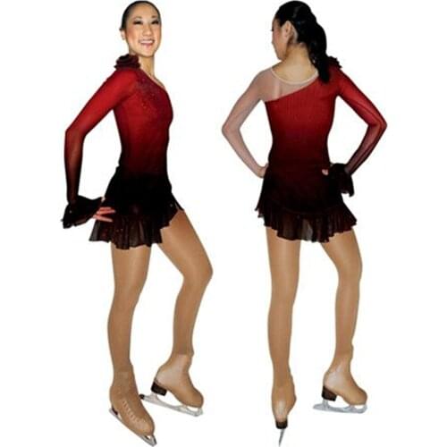 Crystal Custom Figure Skating Dresses For Girls Graceful New Brand Ice Skating Dresses For Competition DR4350